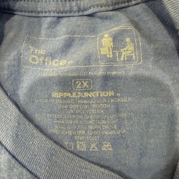 Ripple Junction The Office Dunder Mifflin Paper Co Graphic T-Shirt Men's 2X Blue - Picture 4 of 5